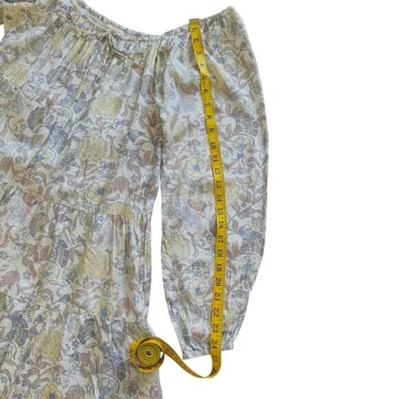 Roller Rabbit Women’s Pastel Floral Tiered Long Sleeve Dress Size XS Cottagecore - Picture 7 of 16